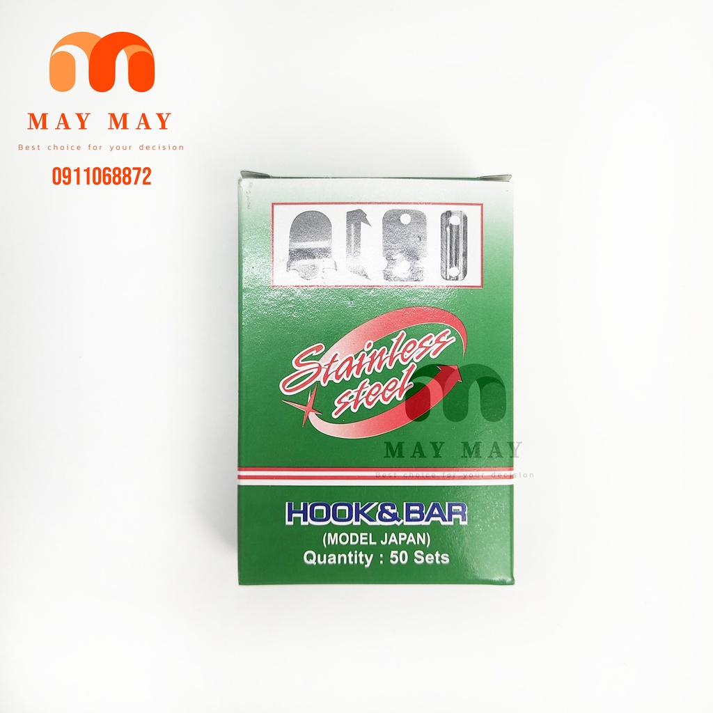 Móc đóng nút quần tây cao cấp loại không gỉ sử dụng làm móc cho quần tây, quần vest