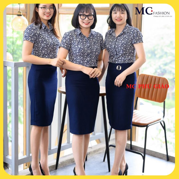 Áo Sơ Mi Nữ Công Sở Tay Ngắn MC Fashion Cao Cấp Mềm Mịn Mát Không Nhăn Không Xù Thấm Hút Mồ Hôi A699 Xanh Hồng Xanh Than