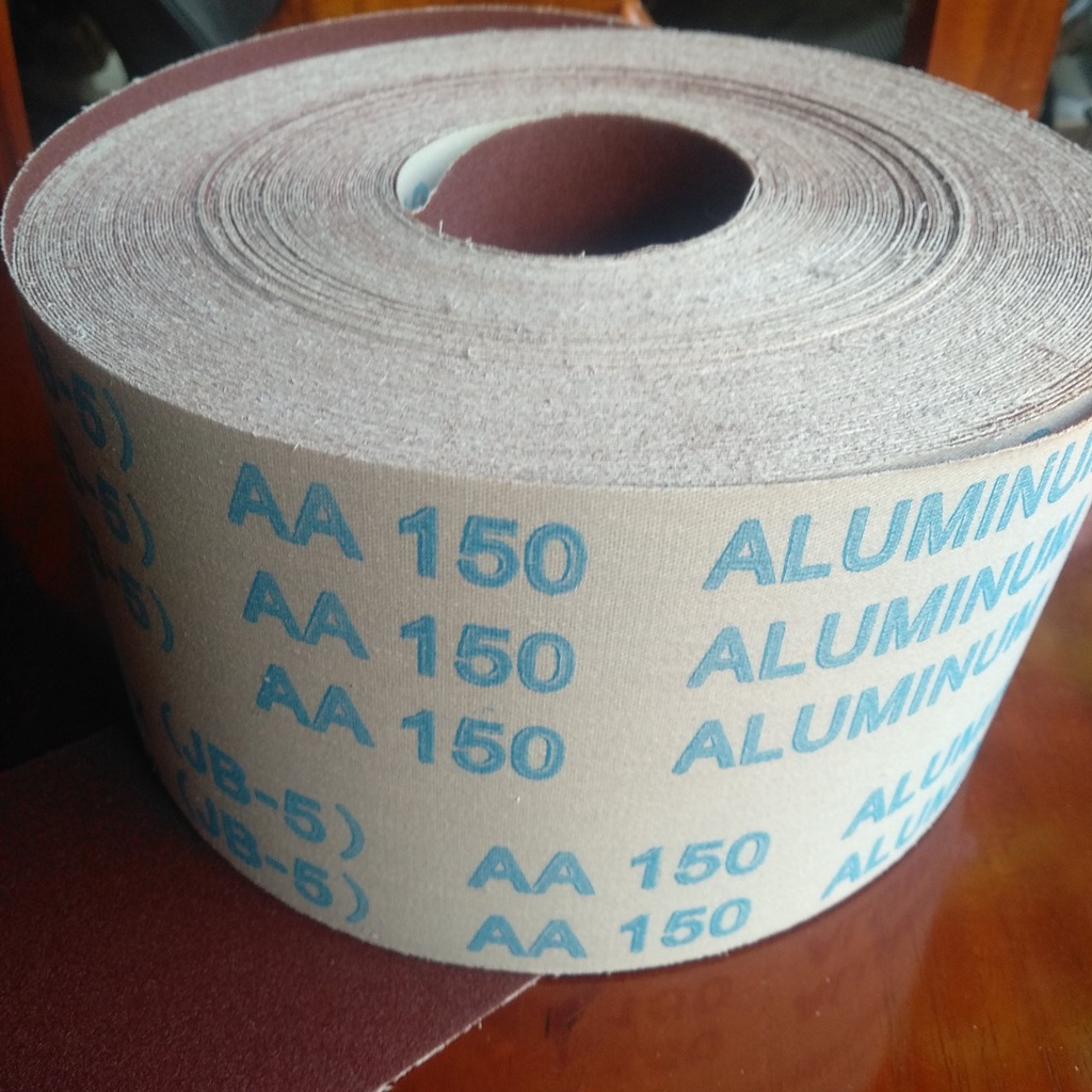 Nhám cuộn vải mềm dài 40m JB5, nhám ráp mềm JB5,dài 40m, rộng 10cm, hàng chuẩn, đủ hạt từ 40 đến 600