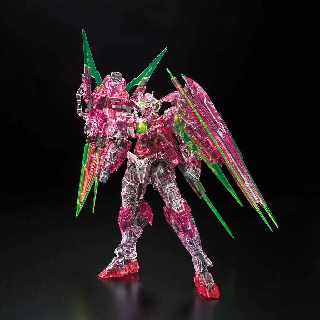 Mô Hình Lắp Ráp RG QanT Full Saber Trans-Am Clear Color Gundam Base Limited Bandai 1/144 Đồ Chơi Anime Nhật