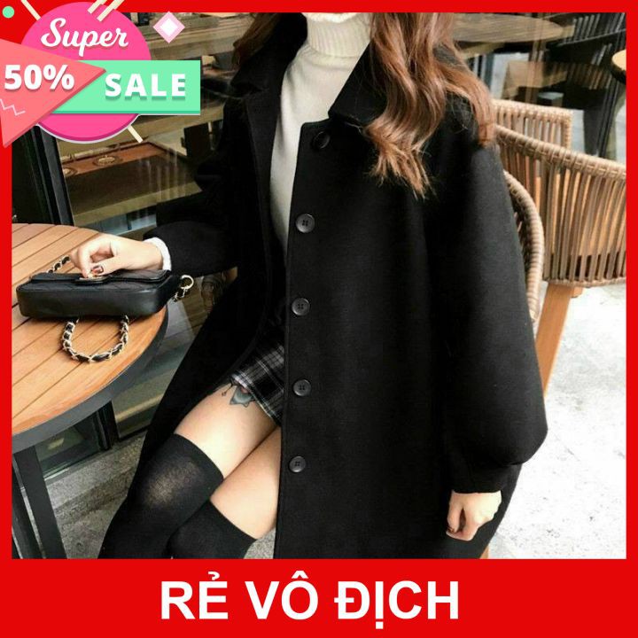Áo dạ hàn quốc thu đông cao cấp, áo khoác dạ nữ 2 lớp với thiết kế sang trọng lịch sự