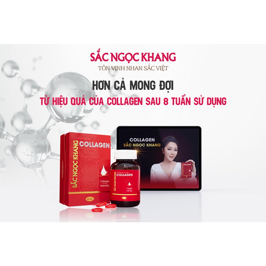 Collagen Sắc Ngọc Khang thế hệ mới 100% từ Nhật Bản [Hộp 60 viên] | Thế Giới Skin Care