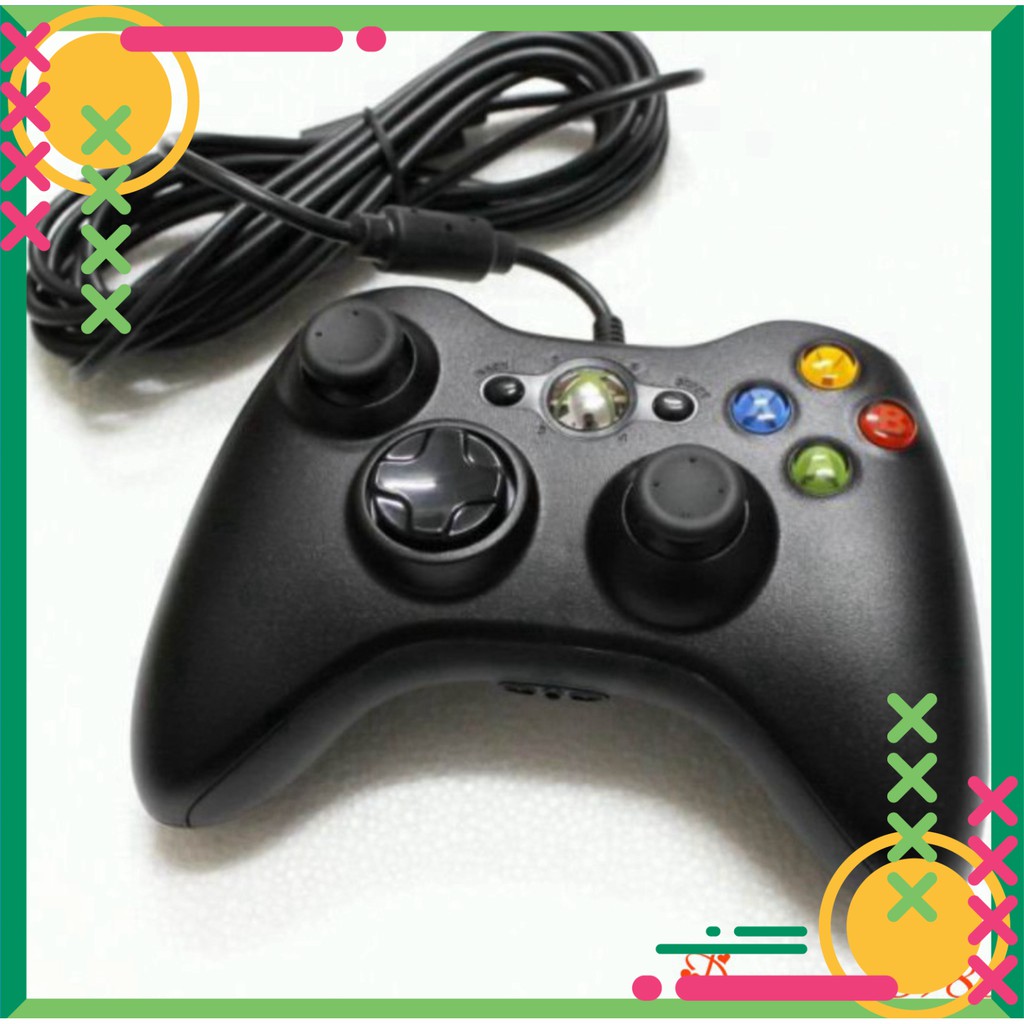 [FREE SHIP] Tay Cầm Chơi Game Có Dây Microsoft Xbox 360 Hỗ trợ tất cả các thiệt bị Android , PC , Xbox, Androi TV