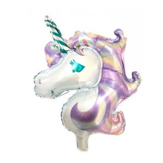 Bóng Nhôm Hình Ngựa Pony, Bóng Kiếng Unicorn Kỳ Lân, Bóng Nilon Ngựa Cầu Vồng Trang Trí Tiệc Sinh Nhật