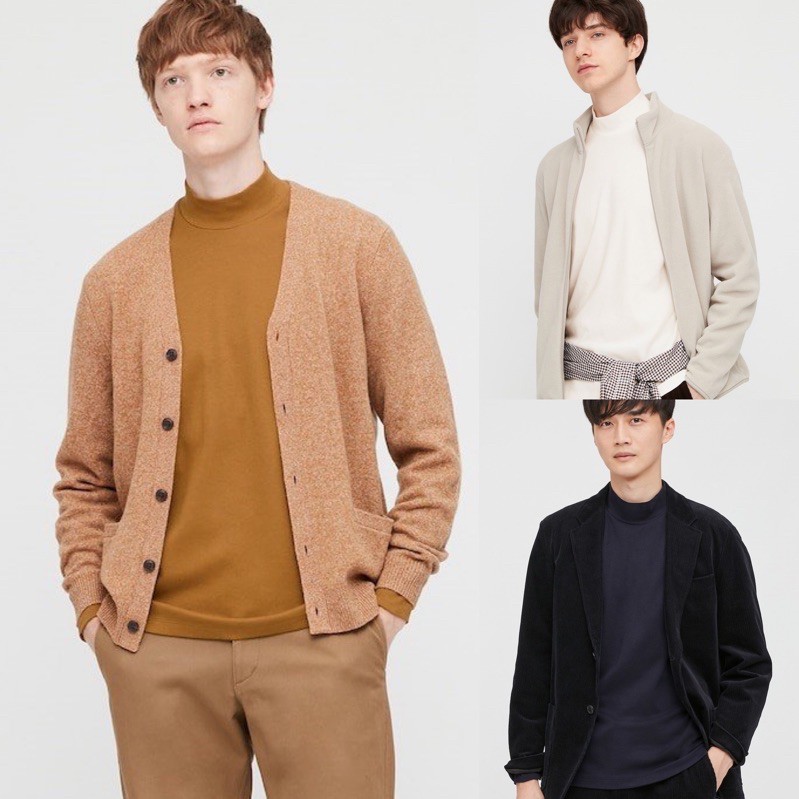 Áo giữ nhiệt nam cổ 3p Uniqlo