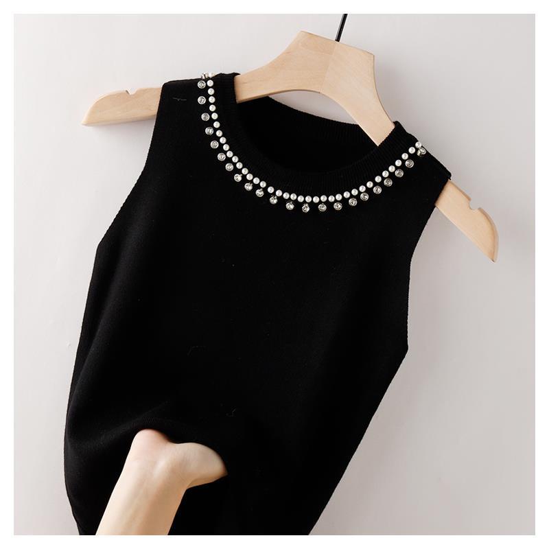 Summer close-fitting short Beaded camisole
