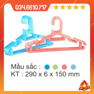 Combo 10 mắc áo nhựa trẻ em Song Long
