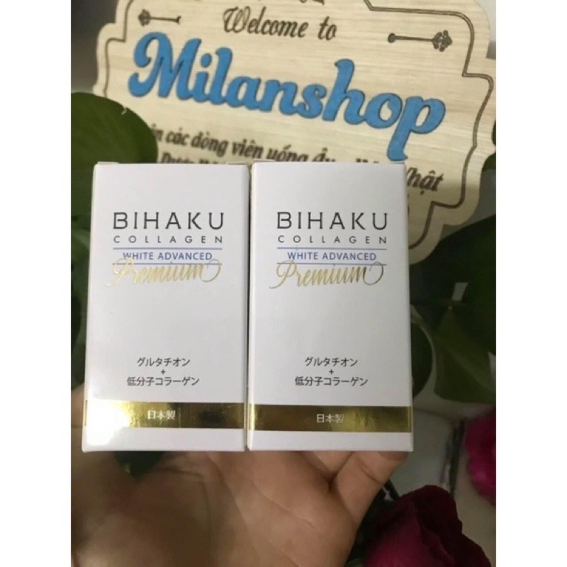 Viên uống trắng da Bihaku Collagen của Nhật