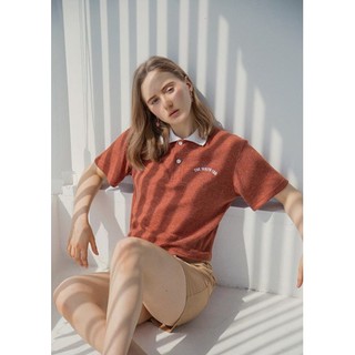 Curve logo polo crop - freesize