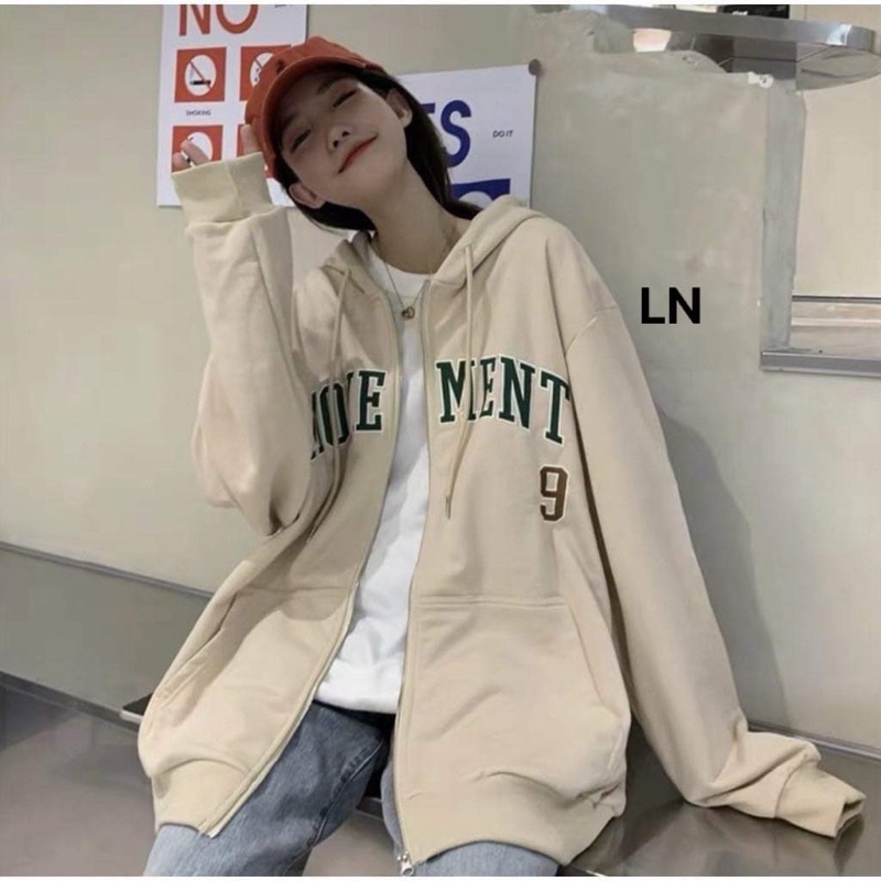 Áo khoác nỉ MOVE MENT mũ 2 lớp TH6