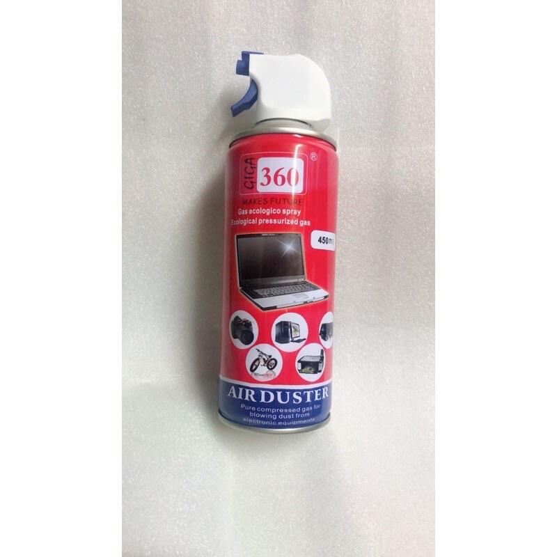 Bình xịt bụi khí nén Air Duster Giga 360 vệ sinh máy tính,đồng hồ,máy ảnh - bộ vê sinh laptop thổi bay bụi bẩn siêu sạch