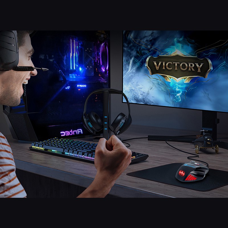 Chuột chơi game có dây 7 nút bấm 5500DPI Aivk X7 chất lượng cao