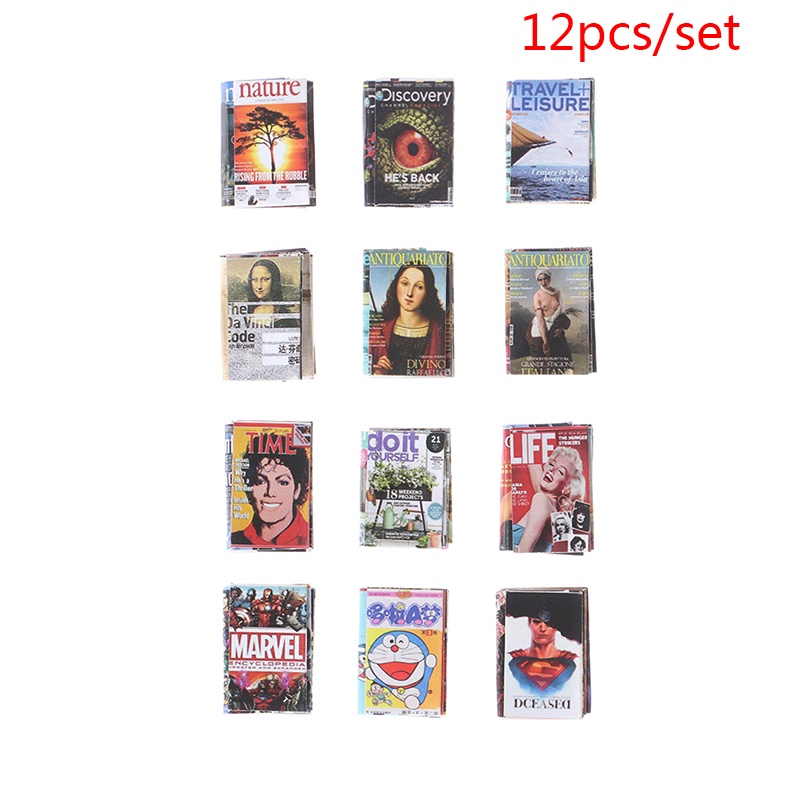 Set 12 Mô Hình Nhà Búp Bê Mini Xinh Xắn