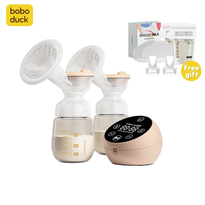 Máy hút sữa không dây điện đôi xung áp suất Boboduck F5079babyflower