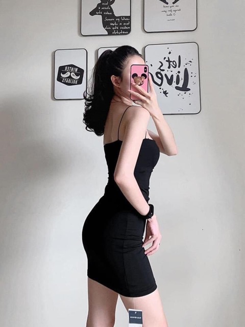 [Mã FAMAYWA2 giảm 10K đơn 50K] Đầm Body Hai Dây Bún Dáng Ngắn Màu Đen Siêu Tôn Dáng , Váy Hai Dây Body Cao Cấp | BigBuy360 - bigbuy360.vn