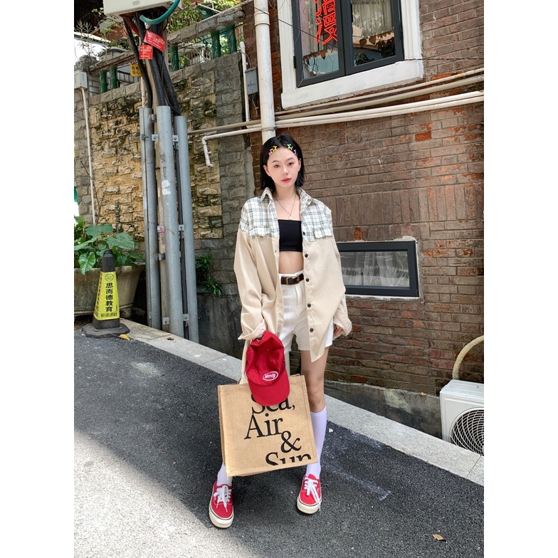 Áo Sơ Mi Nữ Dài Tay Dáng Rộng Phong Cách retro Hong Kong Mới