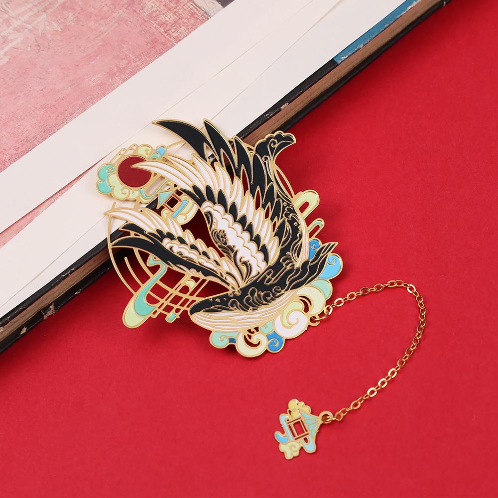 SUYO Thẻ Đánh Dấu Trang Sách Bằng Đồng Thau Phối Tua Rua Phong Cách Trung Hoa