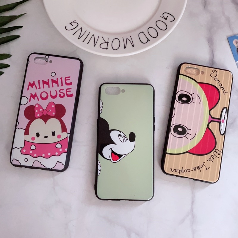 Ốp Oppo A3S/Realme C1 Viền Nhựa Dẻo Nhiều Hình Dễ Thương