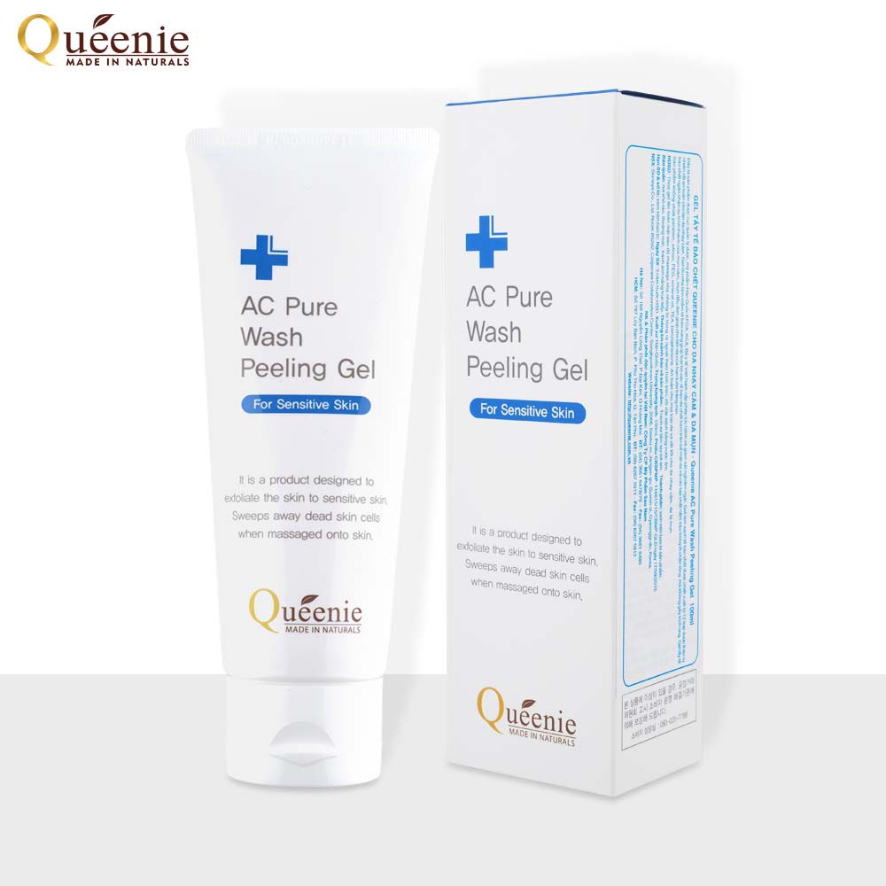 Bộ Mỹ Phẩm Làm Sạch Sâu Và Dưỡng Trắng Da Queenie AC Pure Hàn Quốc Chính Hãng 2 Sản Phẩm