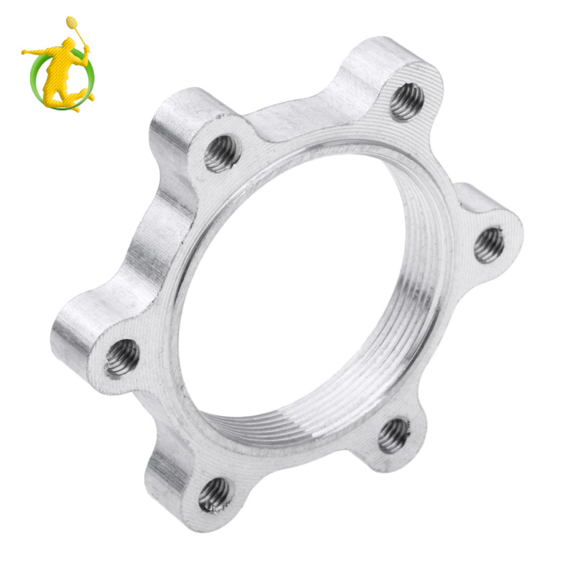 [Fitness]Bike Hub Lock Nut Flange Thread Disc Brakes Adaptor Bicycle Disk Rotor Tray