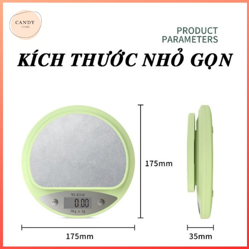 CÂN TIỂU LY NHÀ BẾP MINI TS-K548 MÁY KÍNH CHỐNG XƯỚC, CHUYỂN ĐỔI 3 ĐƠN VỊ, ĐỘ CHUẨN 0,1G