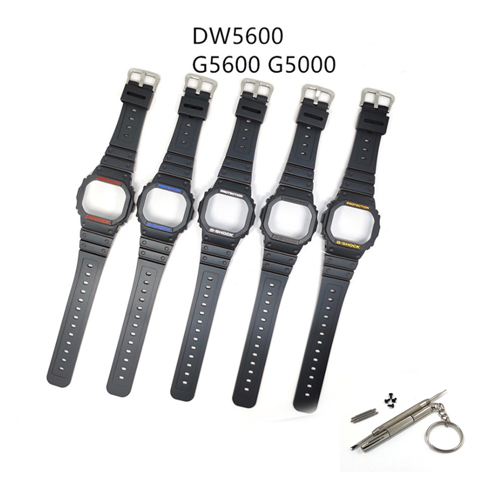 Dây đeo silicon thay thế dành cho đồng hồ Casio G-Shock Dw5600 Gwb5600Hr