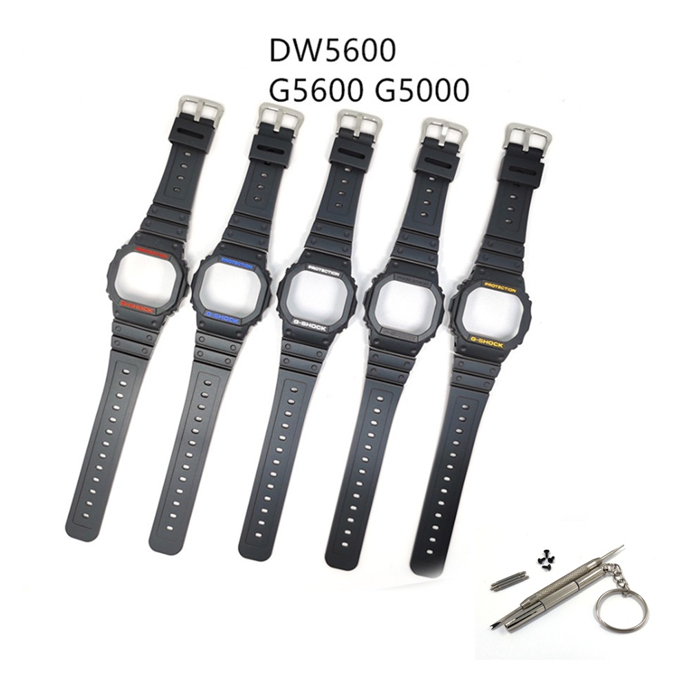 Dây đeo silicon thay thế cho đồng hồ Casio G-Shock Dw5600 Gwb5600Hr G Bezel