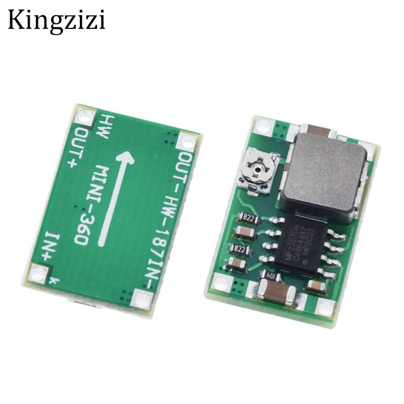 Mô-đun máy bay RC Mini-360 DC-DC Buck Bộ chuyển đổi mô-đun bước xuống 4.75V-23V sang 1V-17V Siêu nhỏ
