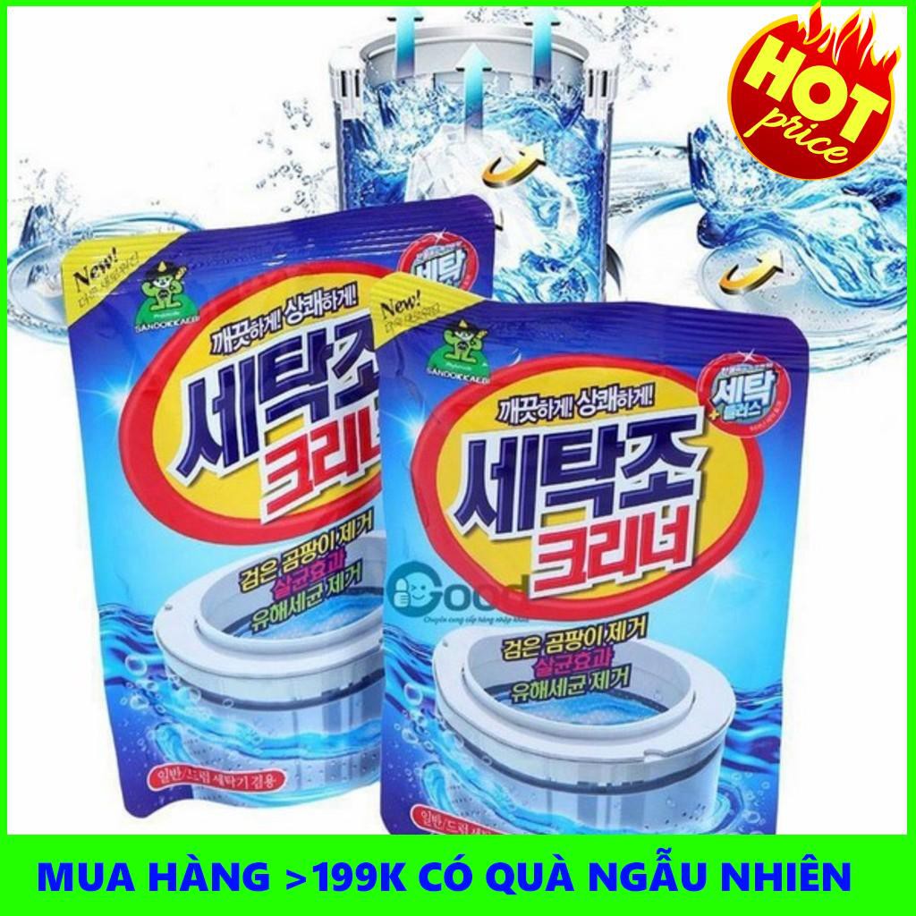 Gói bột vệ sinh, tẩy lồng máy giặt Hàn Quốc 450g | TẠI HÀ NỘI