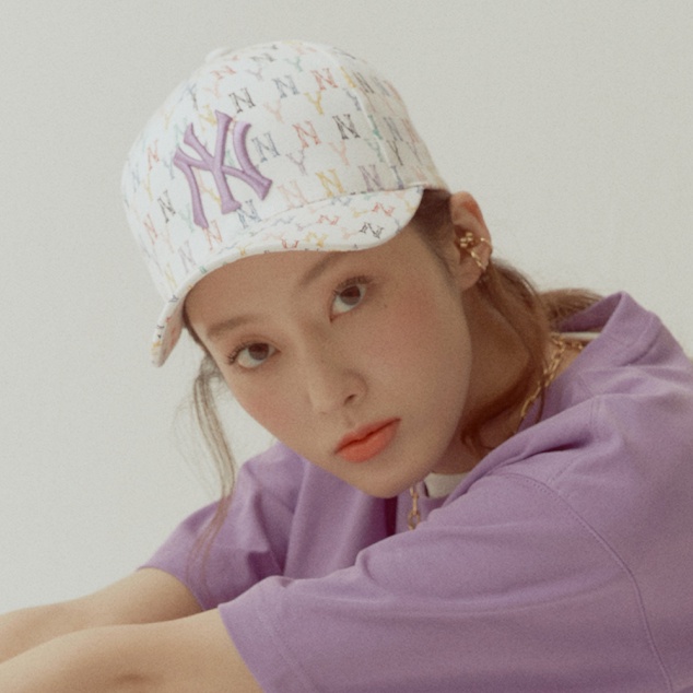 (CHÍNH HÃNG) Mũ MLB lưỡi trai mono rainbow 7 màu trắng unisex nam nữ sale form cứng