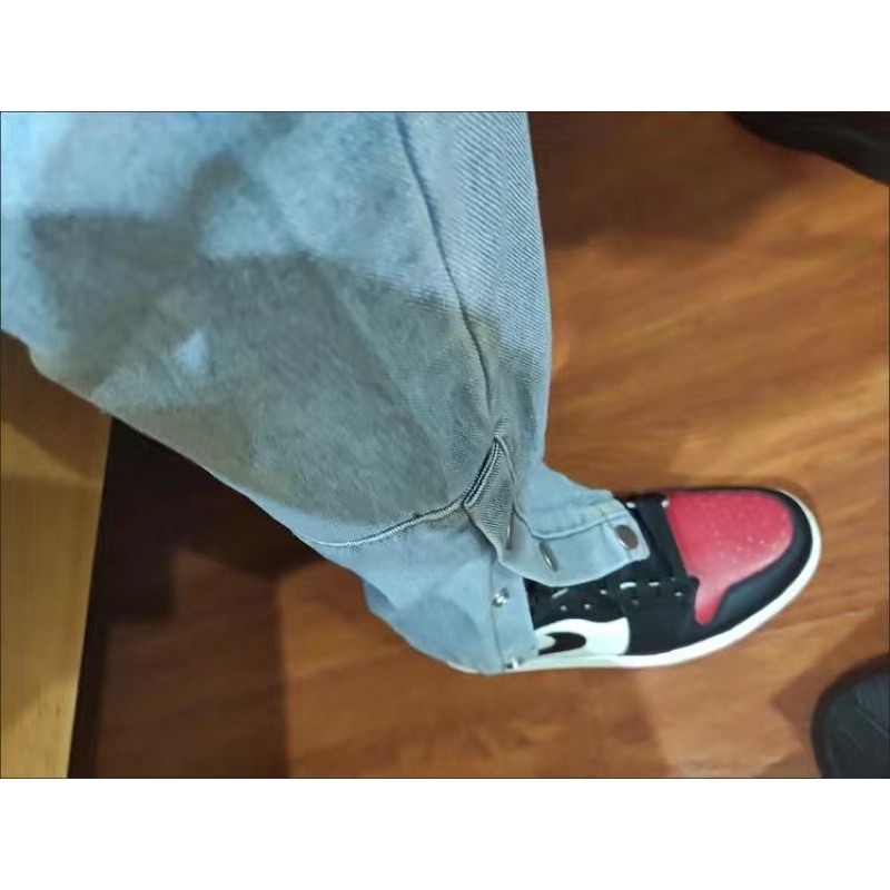 Quần jean unisex kèm cúc bấm siêu chất (ảnh thật) | BigBuy360 - bigbuy360.vn