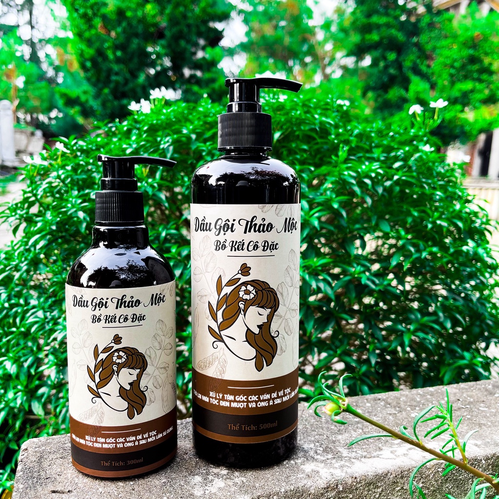 Dầu gội bồ kết thảo mộc cô đặc, sạch gàu,kiềm dầu, nấm, ngứa , thảo dược liệu, chống, ngăn rụng tóc 500ml