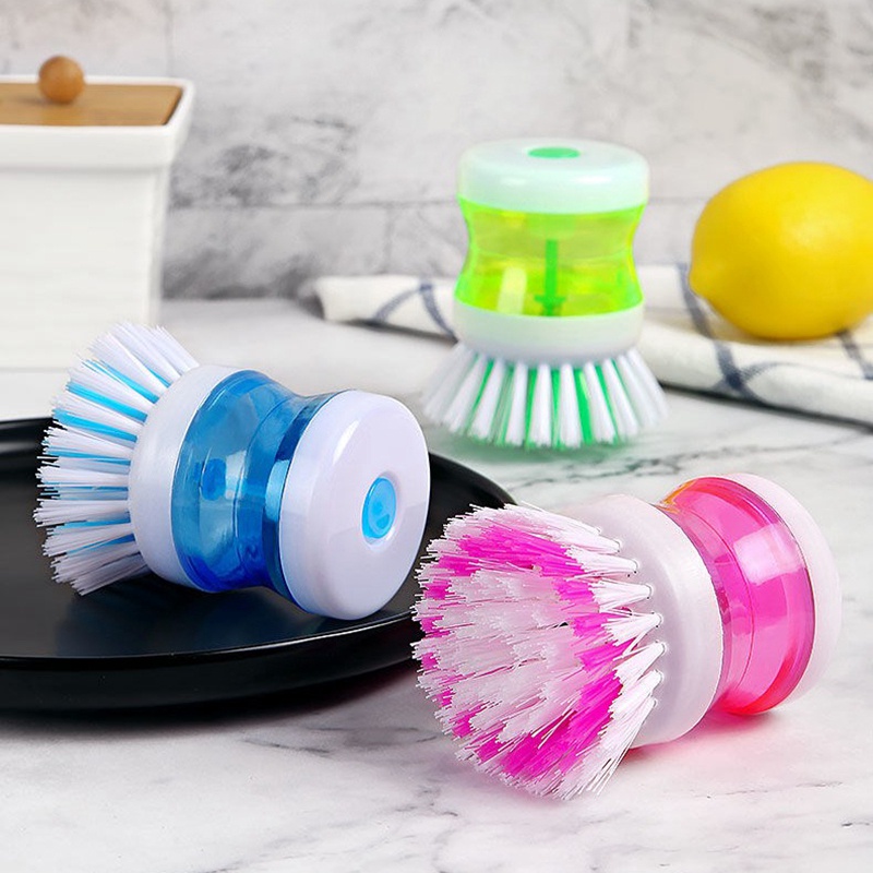 Cọ Rửa Chén Dĩa Có Ngăn Chứa Dung Dịch Tiện Lợi