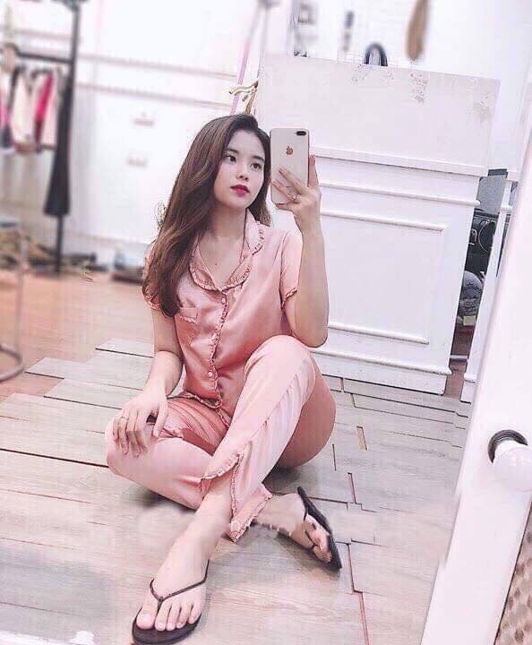 [SALE LỖ RA MẮT SẢN PHẨM] Bộ Đồ Ngủ Lụa Bèo Tay Ngắn Quần Dài ❤️Hàng Có Size❤️ Tiểu Thư Hàng Cao Cấp-May Kỹ Đổ Shop.
