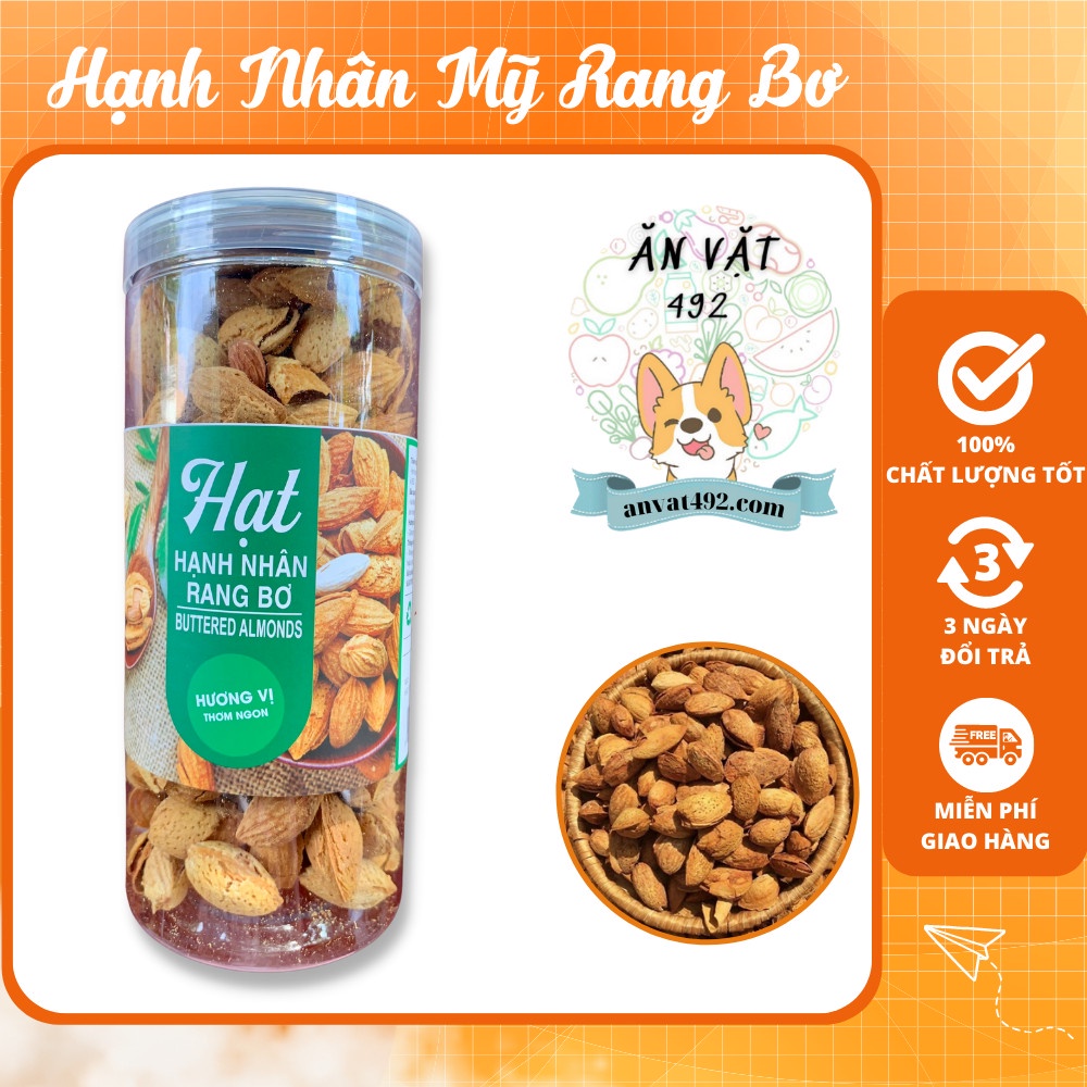 Hạnh Nhân Mỹ Rang Bơ 450g - Anvat492