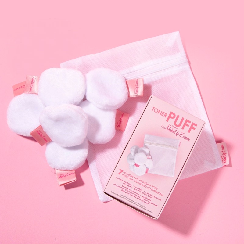 Bộ bông thấm Toner Puff 7 miếng và 5 miếng 2-in-1 Makeup Eraser