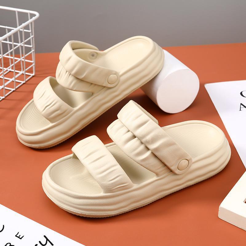 Dép Sandal nữ đế cao 4cm,dép quai hậu nữ nhựa nhún chất liệu Eva