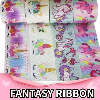 ⚡️ ⚡️Cuộn dây ruy băng trang trí in hình kỳ lân 38mm x 1 mét