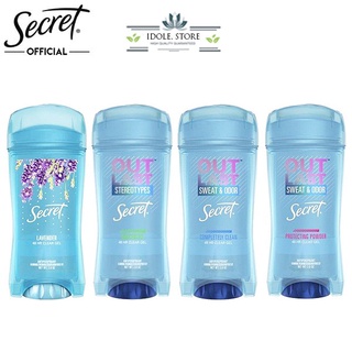 Lăn khử mùi nữ Secret Clear gel 73g Lavender, Outlast Completely Clean, Unscented,Protecting powder