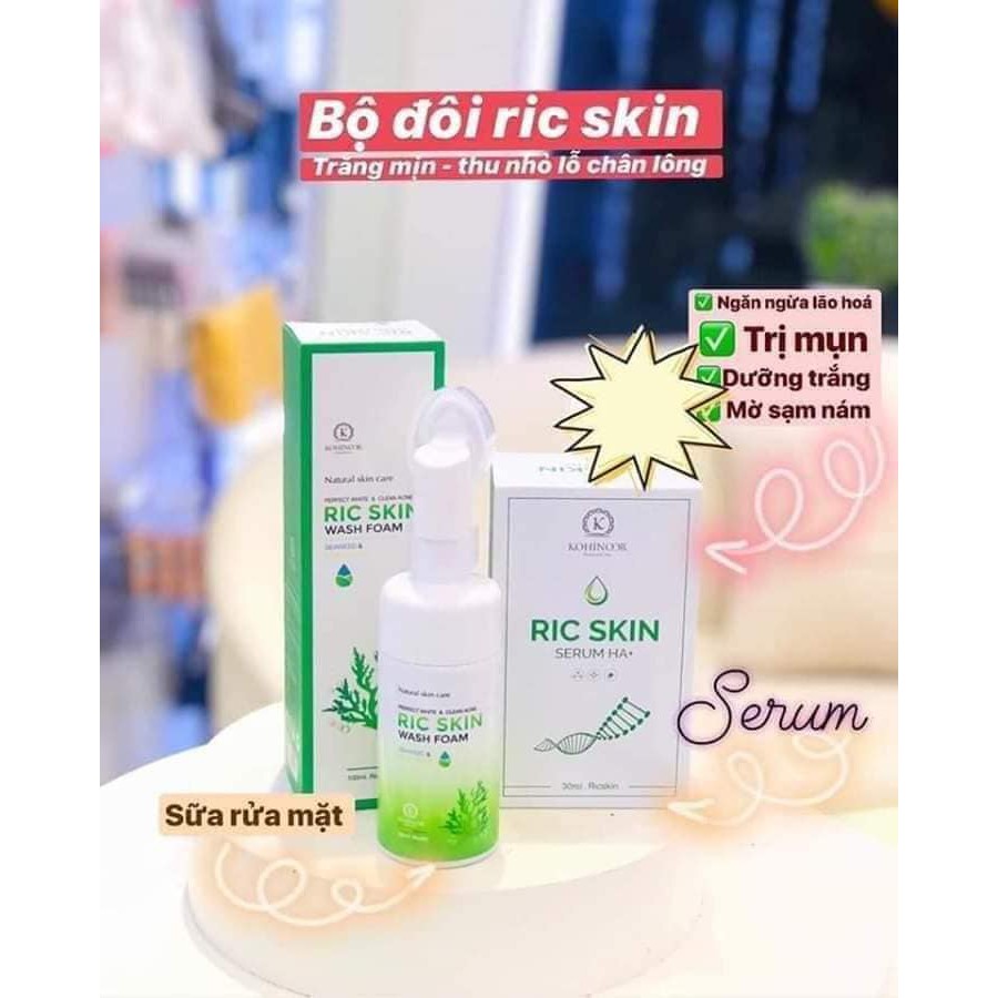 COMBO SERUM VÀ SỮA RỬA MẶT RIC SKIN KOHINOOR | BigBuy360 - bigbuy360.vn