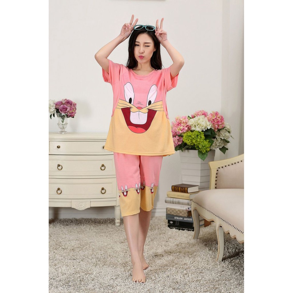 Freeship 40k đơn 99k tại HN &amp; HCM-Bộ đồ bầu, mặc sau sinh -BN073