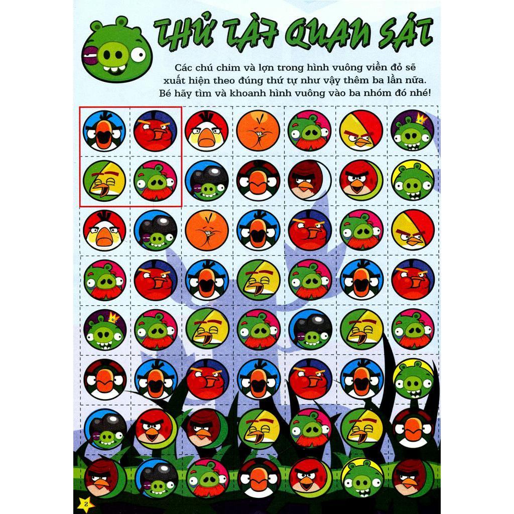 Sách Thử Tài Cùng Angry Birds - Xem Ai Nhanh Mắt