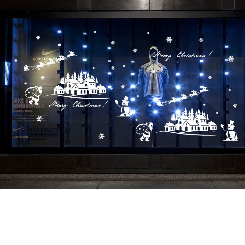 Decal  ngôi nhà tuyết noel