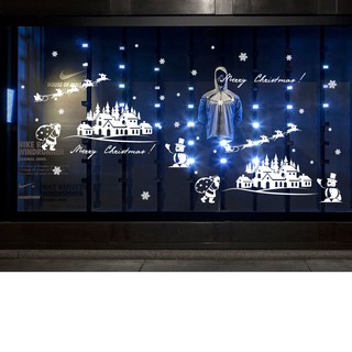 Decal  ngôi nhà tuyết noel