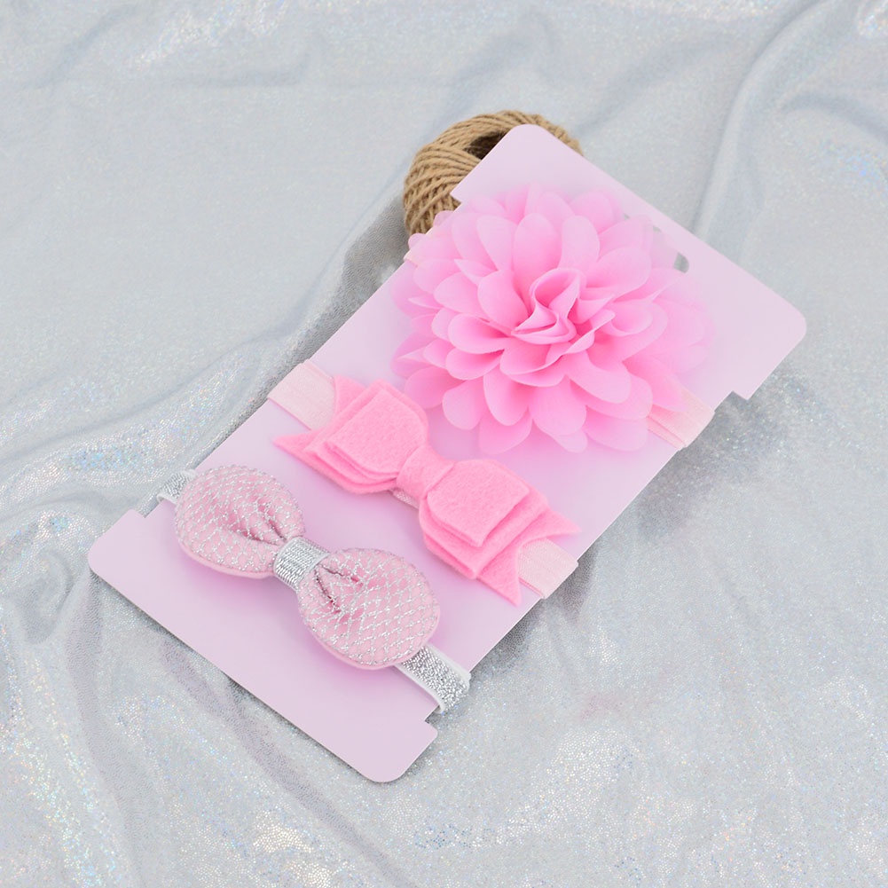 Set 3 Băng Đô Nơ Xinh Xắn Dành Cho Bé Gái