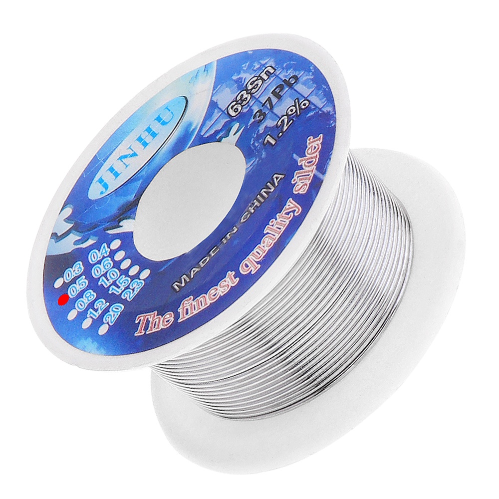 Cuộn Dây Hàn 63 / 37 30g Lõi Rosin Cao 0.5mm Với Lõi Hàn 1.2% Flux Và Thấp