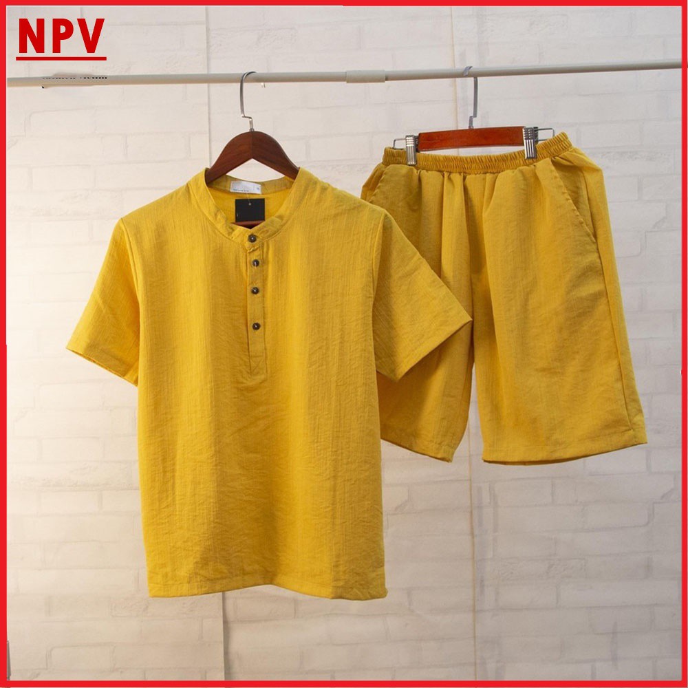 Bộ Quần Áo Đũi Nam NPV chất vải đũi thái loại dày bộ đồ nam vải đũi trẻ trung | BigBuy360 - bigbuy360.vn