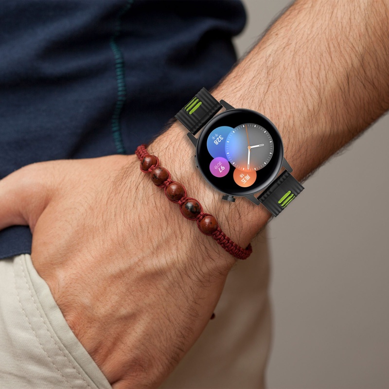 Dây Đeo Silicone Chống Nước Cho Đồng Hồ Thể Thao 3 42 46mm Điều Chỉnh Được