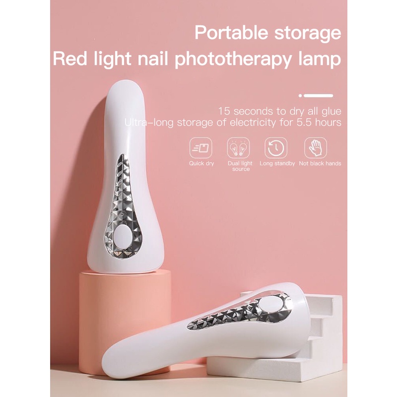 Đèn Sấy Khô Móng Tay Mini 18W Có Thể Sạc Lại