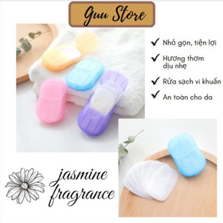 Xà Phòng Giấy - Xà Bông Rửa Tay Bỏ Túi Dạng Miếng Tiện Lợi Guu X01